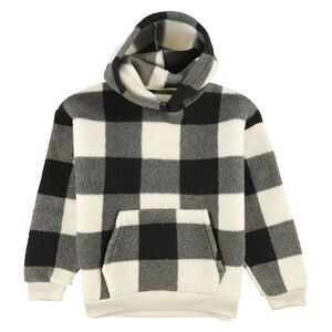 American Eagle Womens Checkered Hooded Sweater, NWT